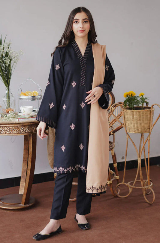 AISLING 3PC DHANAK EMBROIDERED WITH DHANAK EMBROIDERED SHAWL-WAC-4184