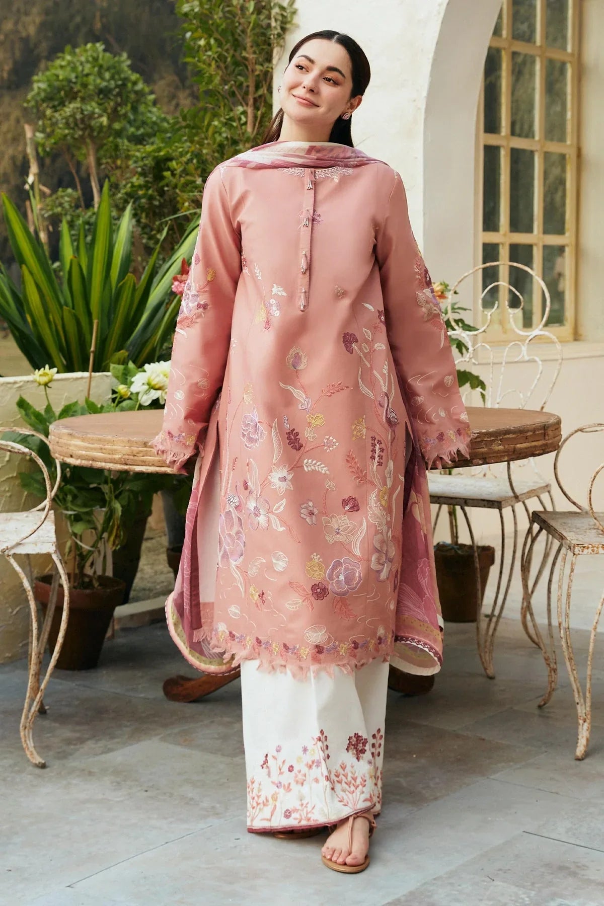 zahra shah jahan 3PC LAWN EMBROIDERED SHIRT WITH BAMBER DIAMOND PRINT DUPATTA-zahra shah jahan-1248