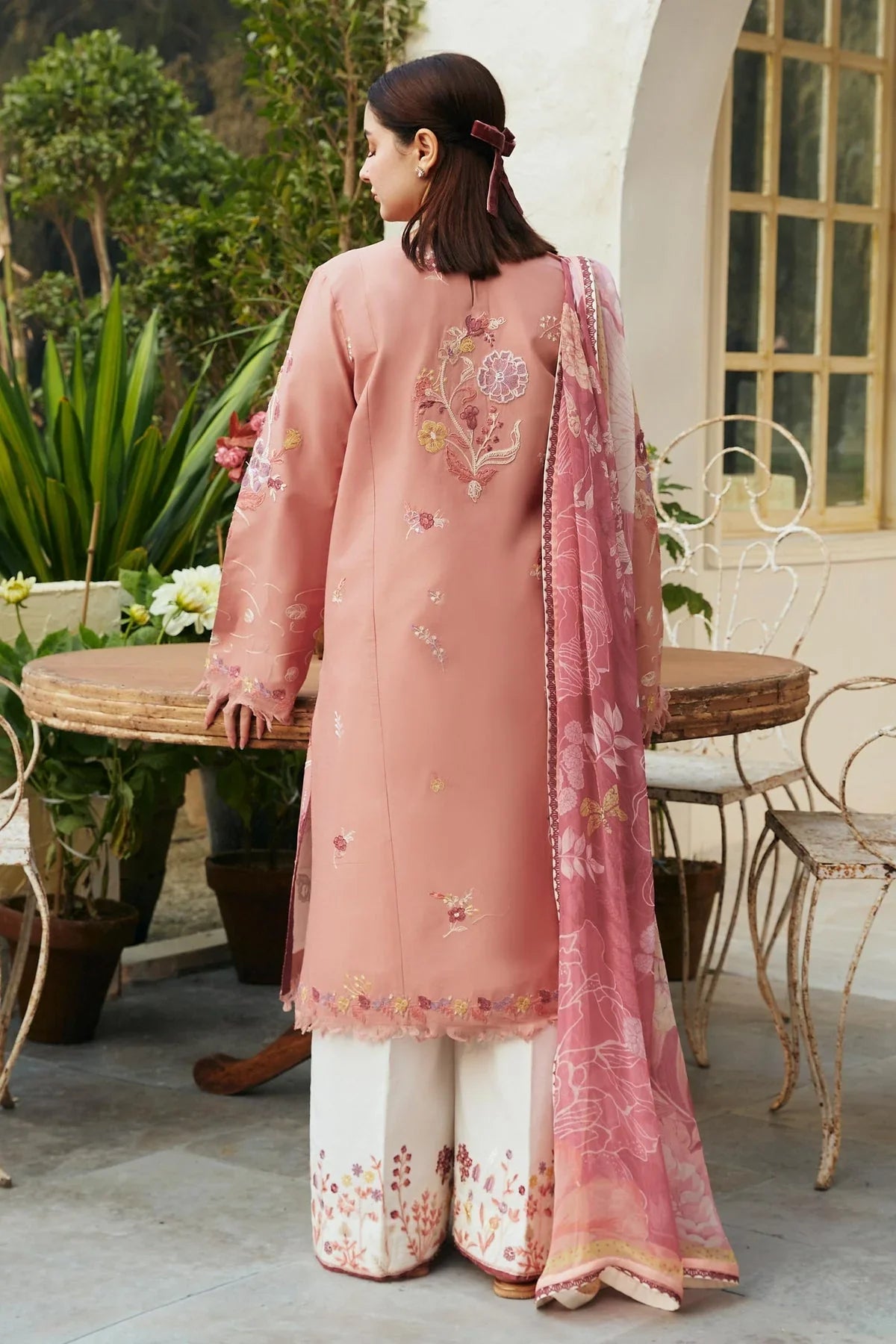 zahra shah jahan 3PC LAWN EMBROIDERED SHIRT WITH BAMBER DIAMOND PRINT DUPATTA-zahra shah jahan-1248